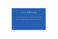 STILL- A Year of Becoming