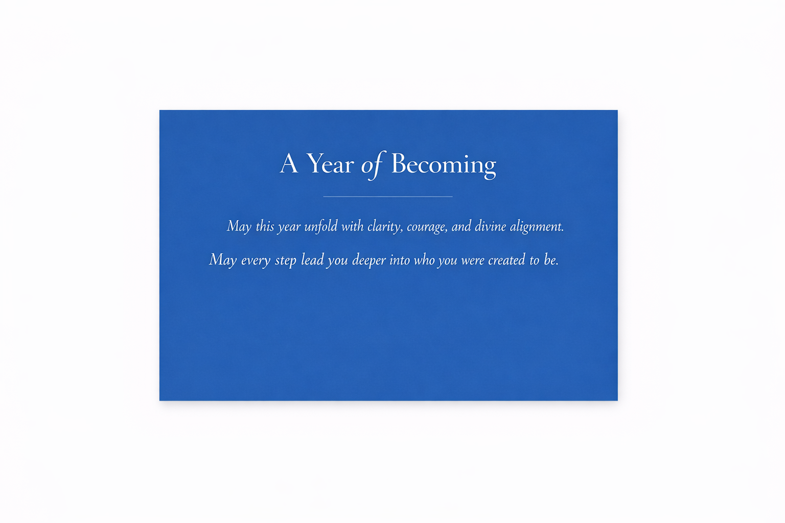 STILL- A Year of Becoming