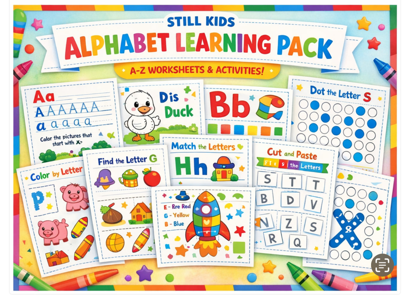 Mini Alphabet Pack (6 pages)