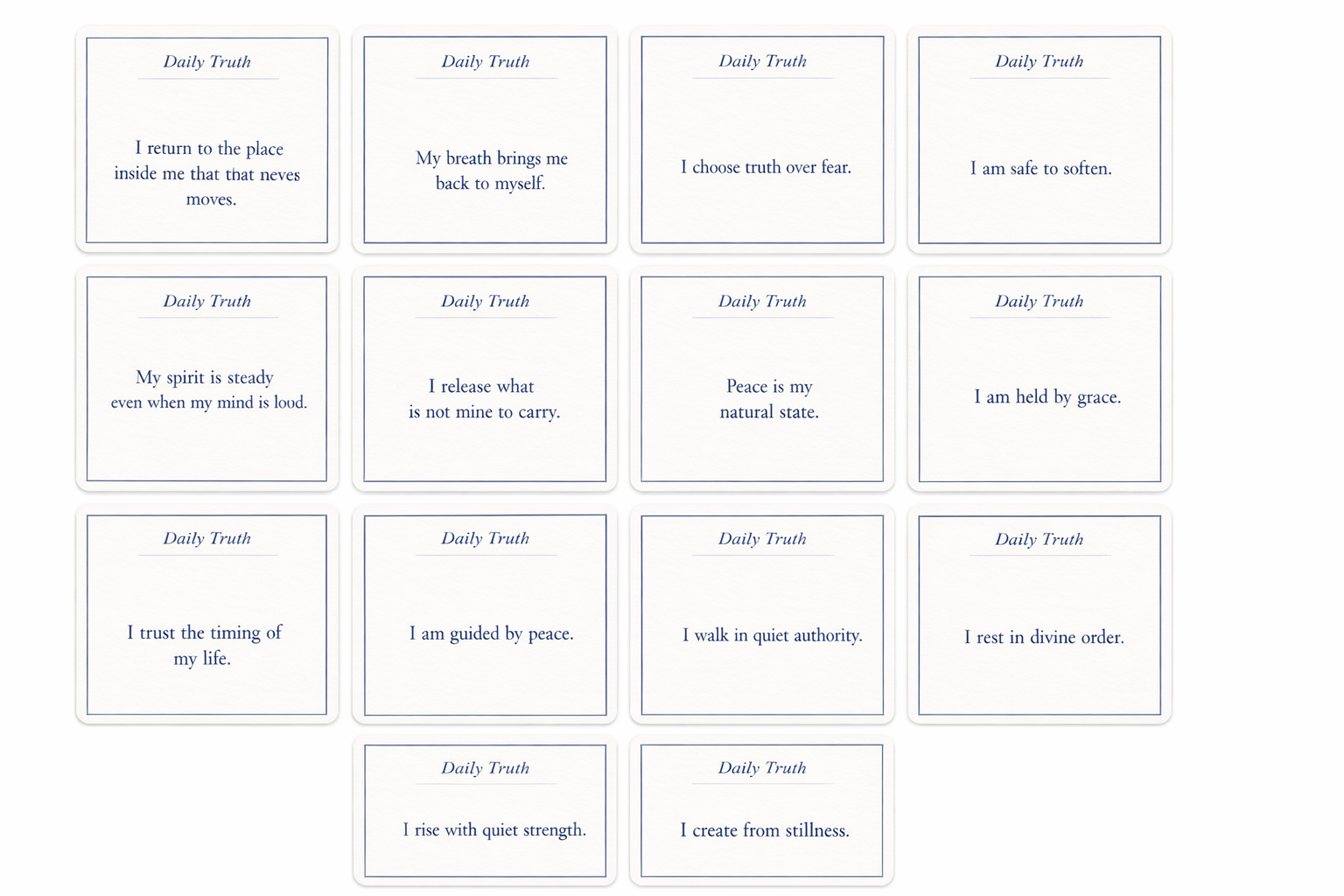 STILL-Daily Truth Card Deck (40-Card Digital Collection)